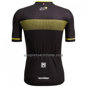 Maglia 2022 Tour de France Manica Corta Nero Giallo